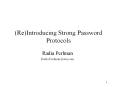 ReIntroducing Strong Password Protocols PowerPoint PPT Presentation