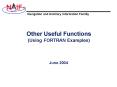 Other Useful Functions Using FORTRAN Examples PowerPoint PPT Presentation