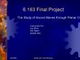 6'163 Final Project PowerPoint PPT Presentation