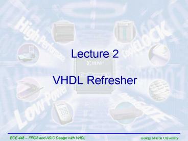 VHDL Refresher