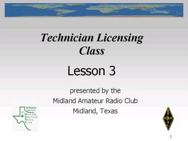 Technician Licensing Class