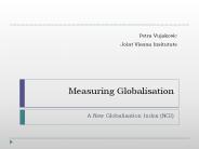 Measuring Globalisation