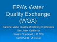 WQX Water Quality Exchange PowerPoint PPT Presentation