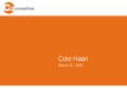Cole Haan PowerPoint PPT Presentation