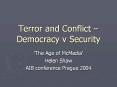 Terror and Conflict  PowerPoint PPT Presentation