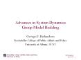 Advances in System Dynamics Group Model Building PowerPoint PPT Presentation