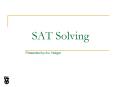 SAT Solving PowerPoint PPT Presentation
