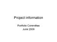 Project information PowerPoint PPT Presentation