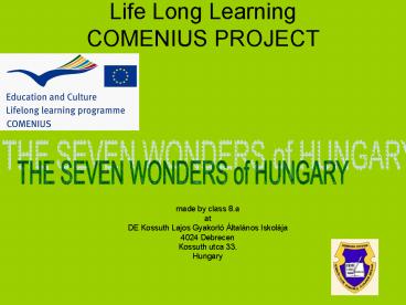 Life Long Learning Comenius Project Presentation Free To View