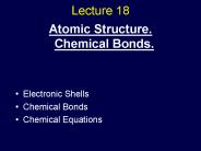 Atomic Structure' Chemical Bonds'