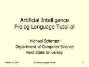 Artificial Intelligence Prolog Language Tutorial