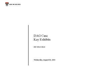 DAG Case Key Exhibits