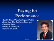 Paying for Performance