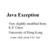 Java Exception
