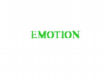 EMOTION