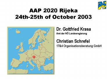 AAP 2020 Rijeka 24th25th of October 2003