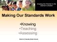 Making Our Standards Work PowerPoint PPT Presentation
