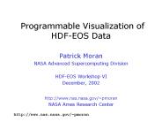 Programmable Visualization of HDF-EOS Data