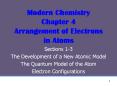 Modern Chemistry Chapter 4 Arrangement of Electrons in Atoms PowerPoint PPT Presentation