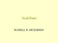 Acid Rain PowerPoint PPT Presentation