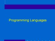 Programming Languages