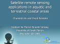 Satellite remote sensing applications in aquatic and terrestrial coastal areas PowerPoint PPT Presentation