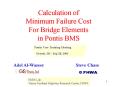 Calculation of Minimum Failure Cost For Bridge Elements in Pontis BMS