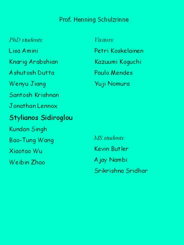 Prof. Henning Schulzrinne