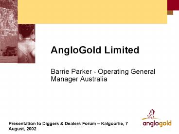AngloGold Limited
