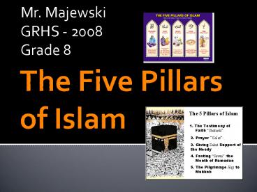 The Five Pillars of Islam
