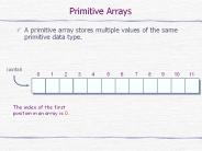 Primitive Arrays