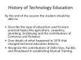 History of Technology Education PowerPoint PPT Presentation