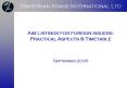 Aim Listings for foreign issuers: Practical Aspects PowerPoint PPT Presentation