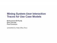 Mining System-User Interaction Traces for Use Case Models