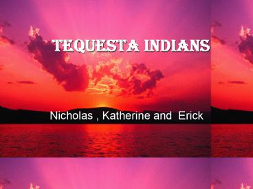 Tequesta Indians
