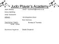 Judo Players Academy PowerPoint PPT Presentation