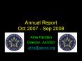 Annual Report Oct 2007 Sep 2008 PowerPoint PPT Presentation