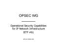 OPSEC WG _______ PowerPoint PPT Presentation