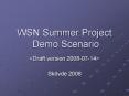 WSN Summer Project Demo Scenario PowerPoint PPT Presentation