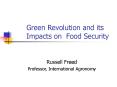 Green Revolution and its Impacts on Food Security PowerPoint PPT Presentation