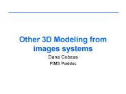 Other 3D Modeling from images systems
