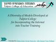 A Diversity of Models Developed at Talpiot College                 for Incorporating the Internet    into Teacher Training PowerPoint PPT Presentation