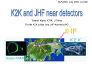 K2K and JHF near detectors
