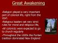 Great Awakening PowerPoint PPT Presentation