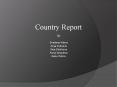 Country Report PowerPoint PPT Presentation