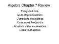 Algebra Chapter 7 Review PowerPoint PPT Presentation