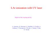 LAr ionization with UV laser