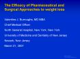 The Efficacy of Pharmaceutical and Surgical Approaches to weight loss PowerPoint PPT Presentation