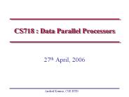 CS718%20:%20Data%20Parallel%20Processors