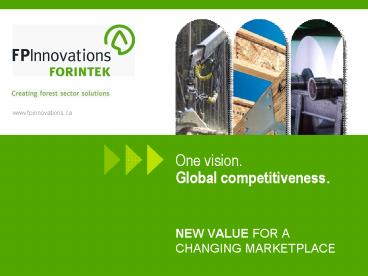 One vision' Global competitiveness'